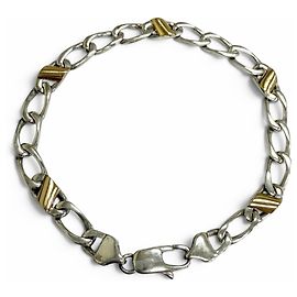 Autre Marque Bracciale a catena Figaro Vintage Tiffany D'oro