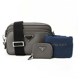 Sac à épaule Prada en cuir Saffiano Marron