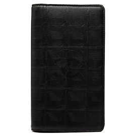 Portafoglio lungo bi-fold Chanel Coco Mark New Travel Line Nero