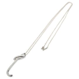 Autre Marque TIFFANY & Co. 925 Initial T Anhänger Halskette Silber