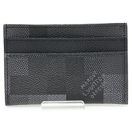 Portacarte Louis Vuitton in canvas nero Nero