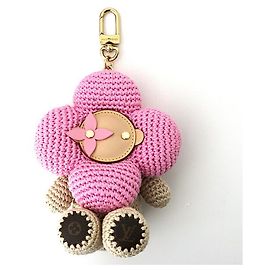 Charm per borsa Louis Vuitton Monogram Rosa