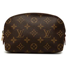 Necessaire Louis Vuitton Brown Monogram Cosmetic Pouch PM Marrone