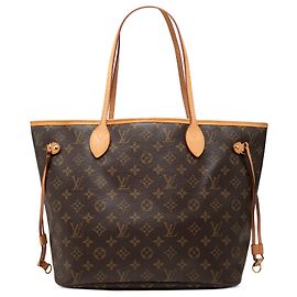 Louis Vuitton Brown Monogram Neverfull MM Marrone
