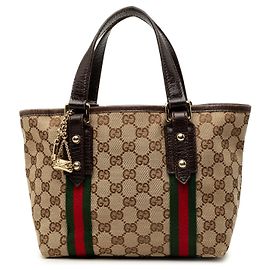 Bolsa de mão Gucci Jolicoeur em lona GG bege Bege