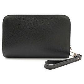 Borsa a Mano Louis Vuitton Taiga Baikal Nero Grigio