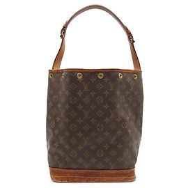 Sac à épaule Louis Vuitton Monogram Noe Modèle M42224 Marron Monogramme