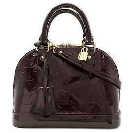 Louis Vuitton Monogram Vernis Alma BB Handtasche Bordeaux