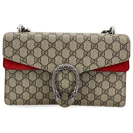 Gucci Dionysus GG Coated Canvas Small Marron