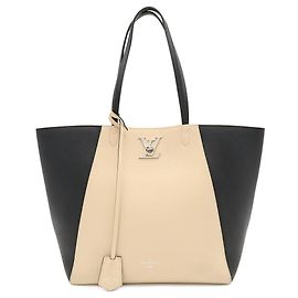 Louis Vuitton Lockme Cabas Tote Bag Black Multiple colors Beige Other