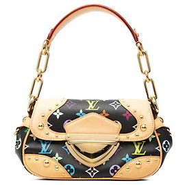 Bolsa de Ombro Louis Vuitton Monogram Multicolor Marilyn Chain Preto