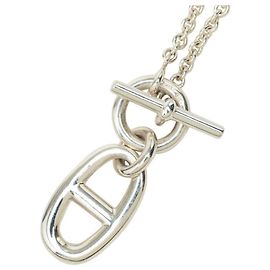 Hermès Colar com pingente de corrente Hermes Chaine d'Ancre Amulette Outro