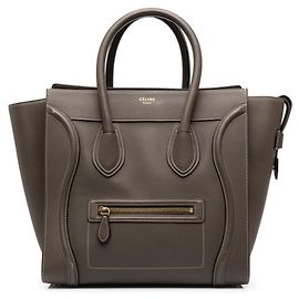 Céline Celine Luggage Mini Shopper Handtasche Braun Khaki
