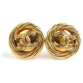 Chanel Gold Clip-On Ohrringe Golden