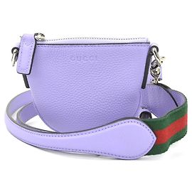 Bolsa de Ombro Micro em Couro Gucci Roxo