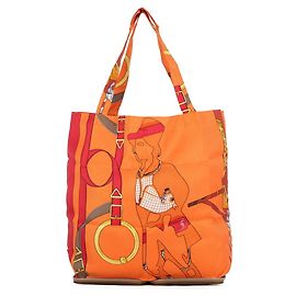 Hermès Hermes Silky Pop Tote Bag Brown Multiple colors