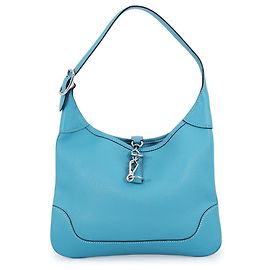 Hermès Sac à épaule Hermes Trim 35 en bleu turquoise Turquoise