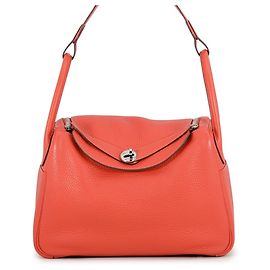 Hermès Bolso Hermes Lindy 30 en Rose Jaipur Rosa