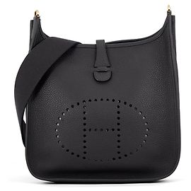 Hermès Hermes Evelyne 3 PM Schultertasche Schwarz