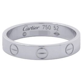 Cartier Love Ring in 18K Weißgold Golden