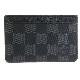 Portabiglietti Louis Vuitton Damier Graphite Nero Damier ebene