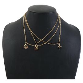 Collar de metal dorado Louis Vuitton Dorado