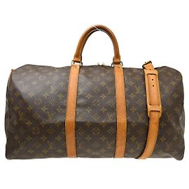 Louis Vuitton Keepall Bandouliere Monogram Canvas 50 Marrom