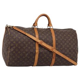 Louis Vuitton Keepall Bandouliere Monogram Canvas 60 Brown