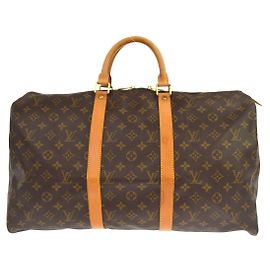 Louis Vuitton Keepall Monogram Canvas 50 Marron