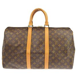 Louis Vuitton Keepall Monogram Canvas 45 Marron