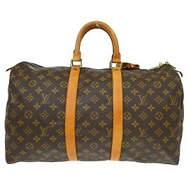 Louis Vuitton Keepall Monogram Canvas 45 Brown