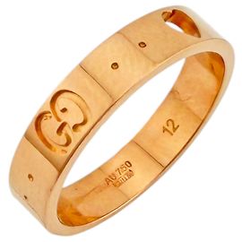 Gucci Icon Amor Ring in 18K Pink Gold Golden