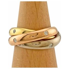 Cartier Trinity Ring aus 18K Rosa Weiß und Gelbgold Pink Weiß Gelb
