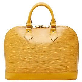 Louis Vuitton Alma Handtasche Gelb