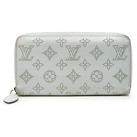 Louis Vuitton Zippy Wallet Monogram Mahina Blue