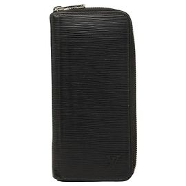 Portafoglio lungo Louis Vuitton Zippy Vertical Epi Nero