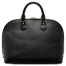 Louis Vuitton Alma PM Handbag Black