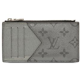 Louis Vuitton Monogram Tygarama Coin Card Holder Grey