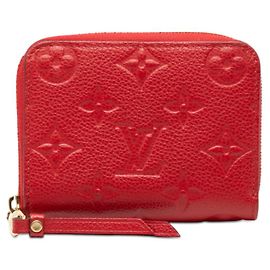 Louis Vuitton Zippy Coin Purse Monogram Empreinte Red
