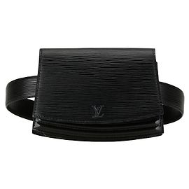 Sac à épaule Louis Vuitton Epi Tilsit M52602 Noir