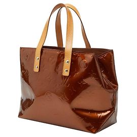 Louis Vuitton Monogram Vernis Reed PM Handbag Brown