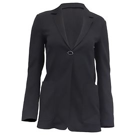 Victoria Beckham Tailored Blazer in Black Wool Black