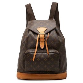 Mochila Louis Vuitton Monogram Montsouris GM Castaño