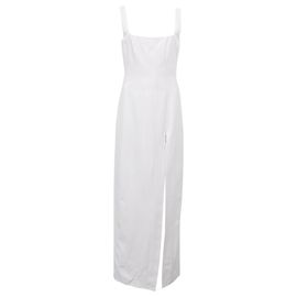 Abito Maxi Portrait Staud in cotone bianco Bianco