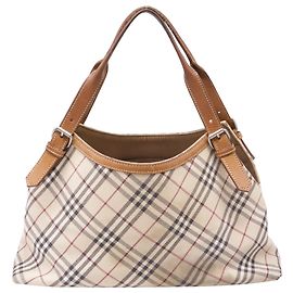 Burberry Blue Label Nova Check aus multicolore Nylon-Canvas Mehrfarben