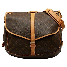 Bolsa Tiracolo Louis Vuitton Monogram Saumur 35 Marrom
