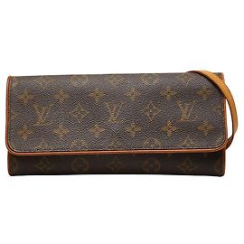 Bolsa de Ombro Louis Vuitton Pochette Twin GM Marrom