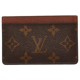 Louis Vuitton Card Case M61733 Brown