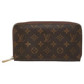 Portefeuille Long Louis Vuitton Zippy Organizer Marron