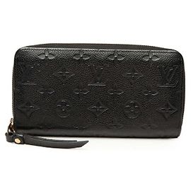 Louis Vuitton Monogram Empreinte Zippy Wallet M61864 Schwarz